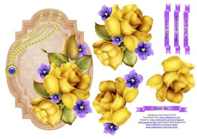 Instructions for my floral decoupage toppers Image-2