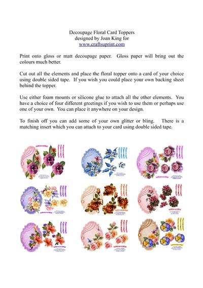 Instructions for my floral decoupage toppers PDF-4