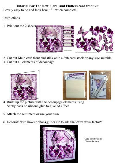 Tutorial for my Floral Flutter card fronts Image